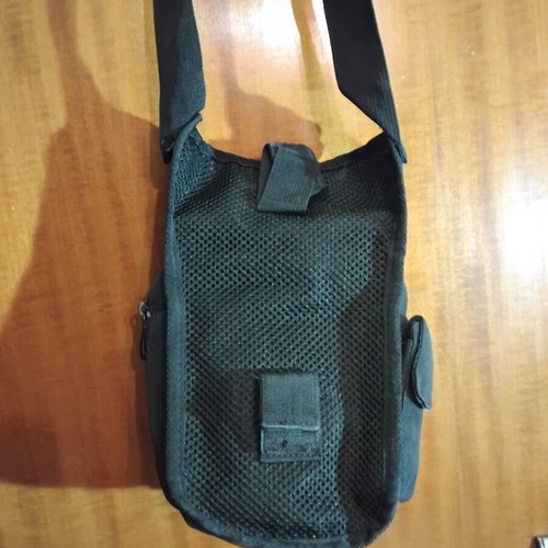Polo shoulder bag like new, black and grey