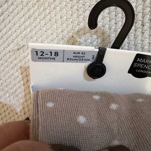 Marks and Spencer baby tights new, size 12-18 months