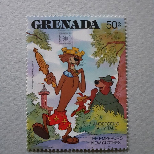 Grenada Walt Disney Andersen's Fairy Tales Stamp Set 8 and Souvenir Sheet new