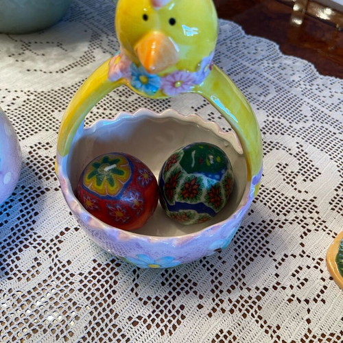 Easter decorative ceramic set like new, 3 pieces