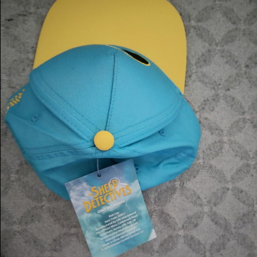 Children's Hat Οι μαλλιαροι ντετέκτιβ new, unused, yellow and turquoise