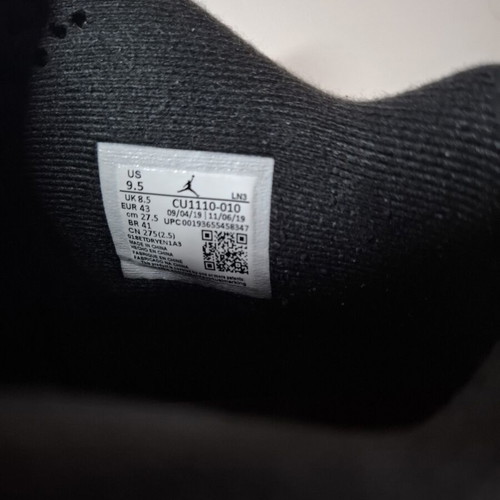 Jordan 4 Black Cat boots, size 43