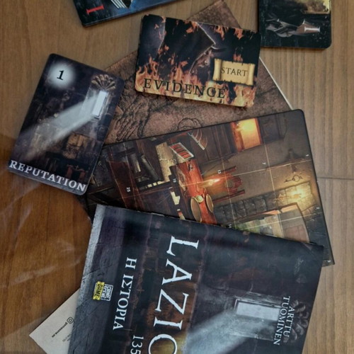 Lazio 1356 board game like new, mystery party game