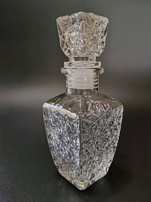 Vintage liquid spice bottle new, richly decorated