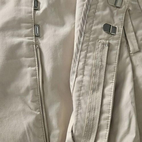 Zara high-waisted 3/4 pants large like new, beige