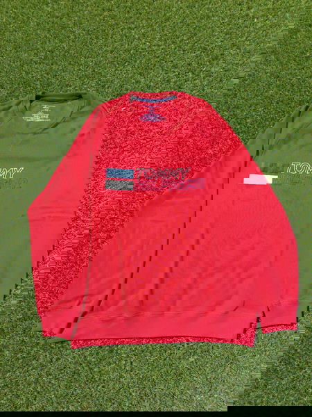 Tommy Hilfiger red longsleeve shirt