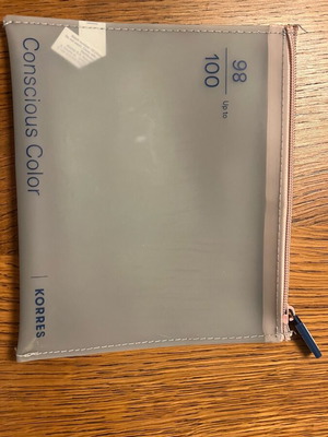 Korres toiletry bag plastic waterproof new