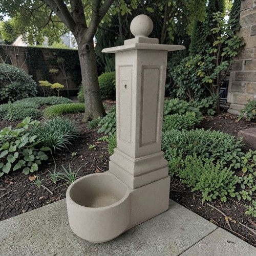 Garden fountain sink Selena new, unpainted concrete