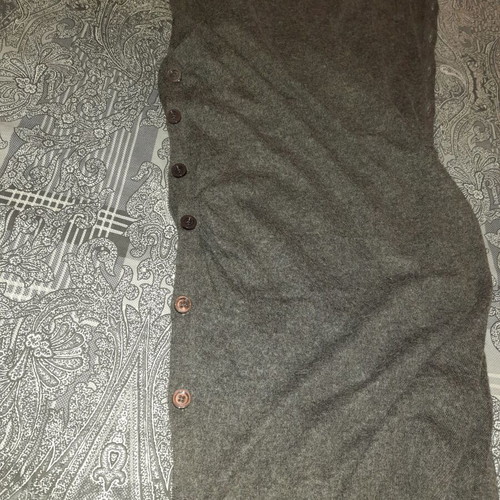 Alexander McQueen dress used, sleeveless knitted shirt dress gray