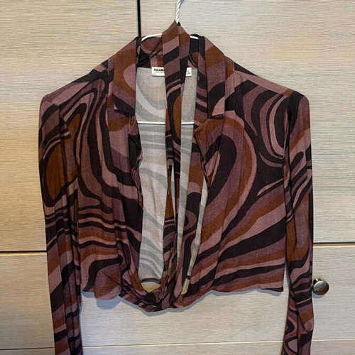 Pull & Bear shirt top like new, pink and purple, size XS/S