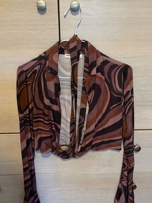 Pull & Bear shirt top like new, pink and purple, size XS/S