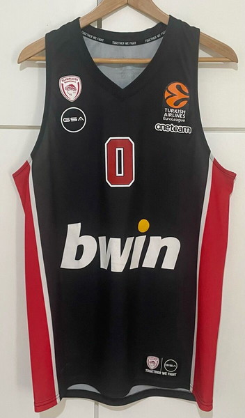 Olympiacos Jersey Thomas Walkup 2022/2023 Black (3rd)