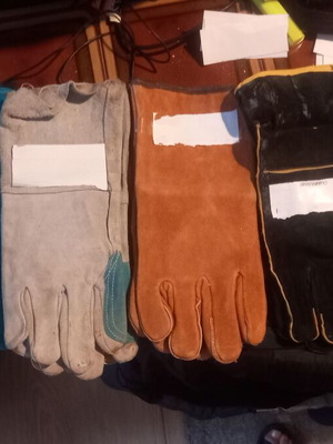 Welding work gloves high temperature new, pack of 200 pairs