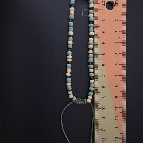 Adjustable anklet 20cm like new, blue and turquoise