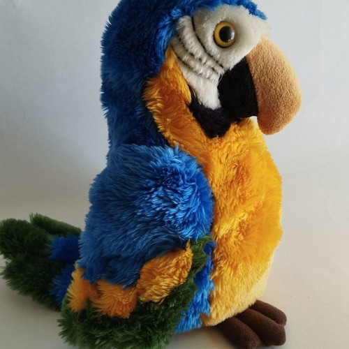 Animal hand puppets used, pack of 3, 32-38 cm