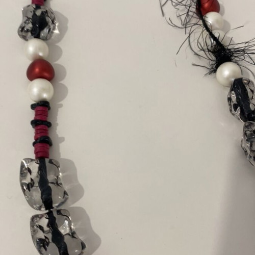 Handmade necklace with heart like new