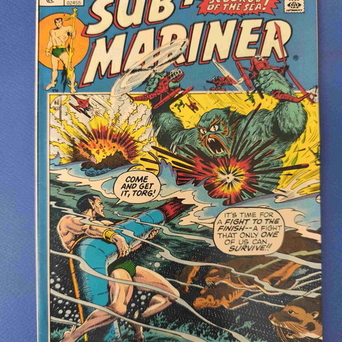 Sub-Mariner 55 comic used, first appearance of Torg