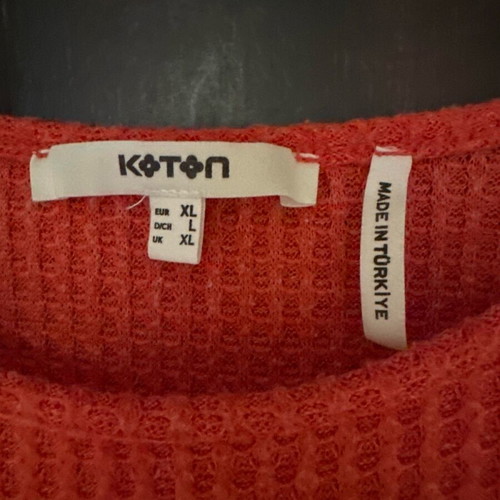 Koton thin sweater like new, orange, size XL