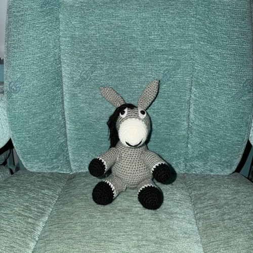 Knitted Handmade Donkey New