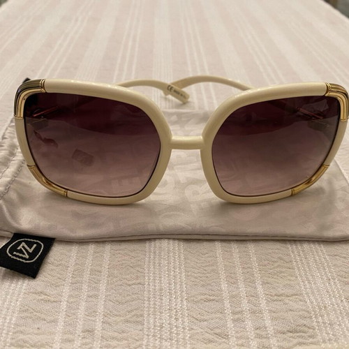Vonzipper Alotta oversized vintage sunglasses new, white with golden details
