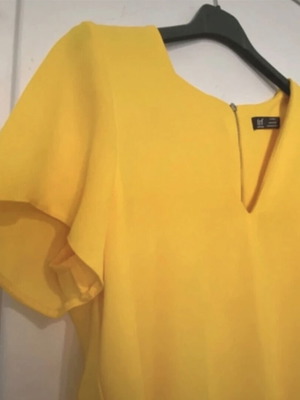Zara yellow short A-line dress like new