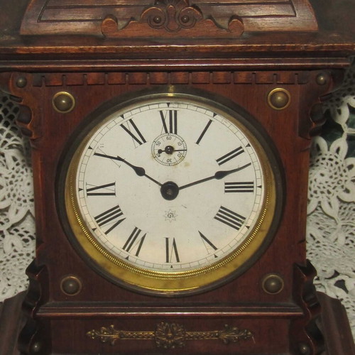 Junghans antique mantel clock with alarm used, circa 1900