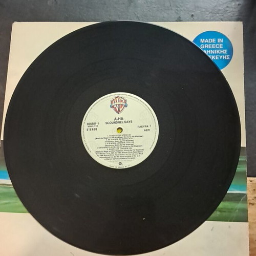 A-Ha Scoundrel Days vinyl record, good condition