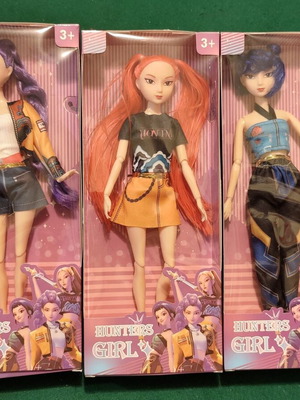 Demon Hunters set of 3 children's dolls Rumi Mira Zoey