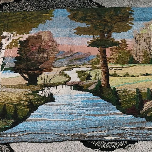 large handmade wall tapestry