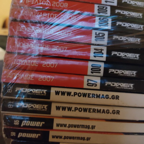 Power Techniques magazines like new, set of 12 with 4 collectible DVDs
