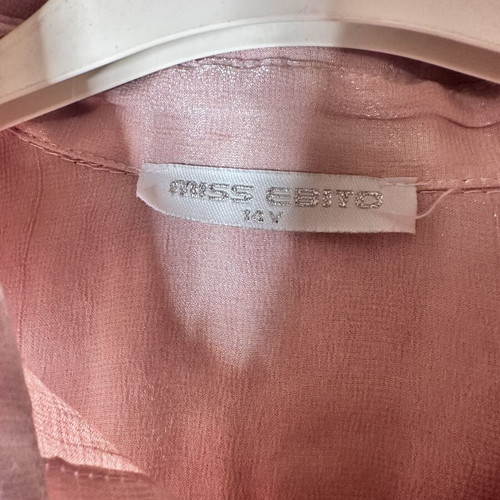 Pink metallic blouse for girl 14 years like new