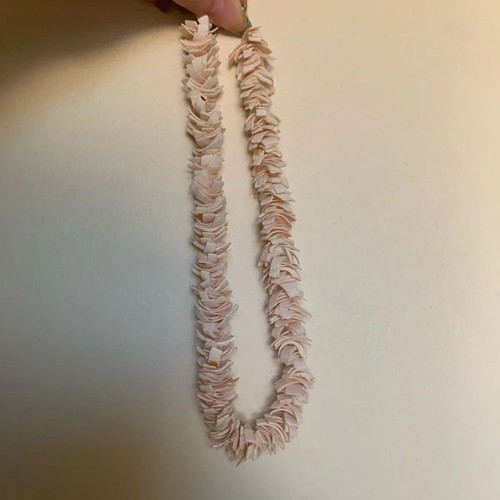 Shell necklace in pink and beige colors like new
