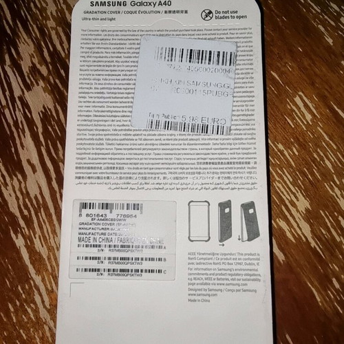 Galaxy A40 cover new Samsung
