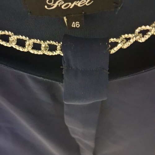 Forel dress used, dark blue, size 46 (L/XL) with silver chain lining