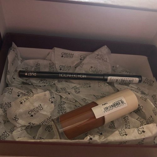 Dust and cream makeup gift set new, 2 pieces Stardust