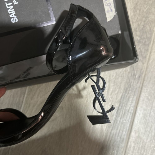 YSL women's black high heels, size 36