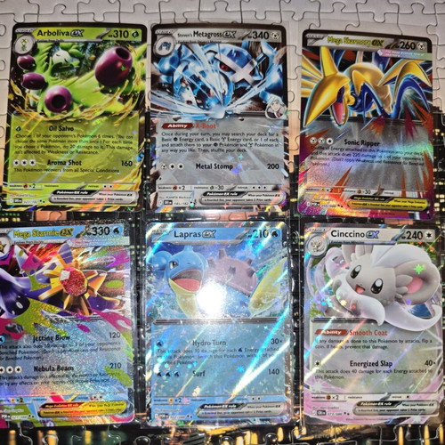 Pokemon EX cards pack of 6 English like new