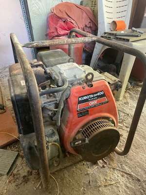 Kubota GH400 9.7 KvA generator used, 240V and 380V