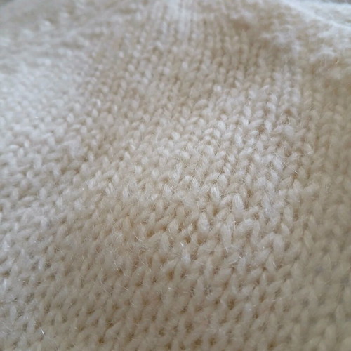 Handmade white sweater like new with buttons