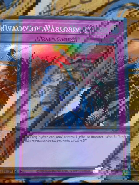 1) Rivalry Of Warlords (Super Rare, Yugioh)