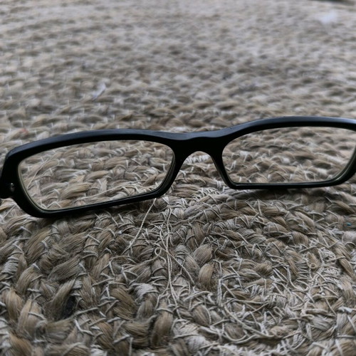 Vogue women's eyeglass frames used with case and cleaning cloth