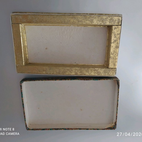 Old box used with brocade lining