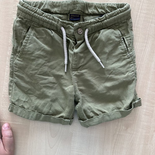 Mayoral olive green shorts for boys, size 98 cm, age 3