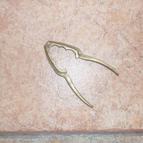 Bronze nutcracker - lobster cracker used, 17 cm length