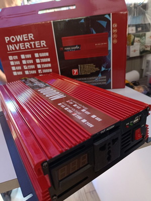 Inverter Αυτοκινήτου 3000W Νέος Μετατροπέας 12V DC σε 230V AC