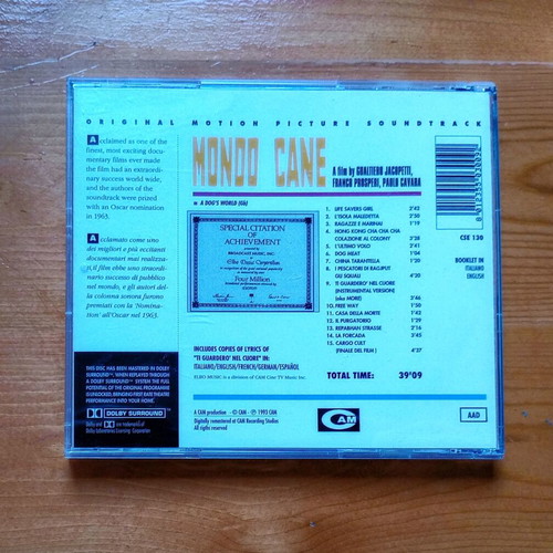 Mondo Cane CD soundtrack like new