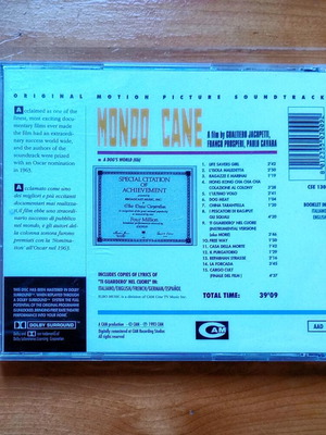 Mondo Cane CD soundtrack like new