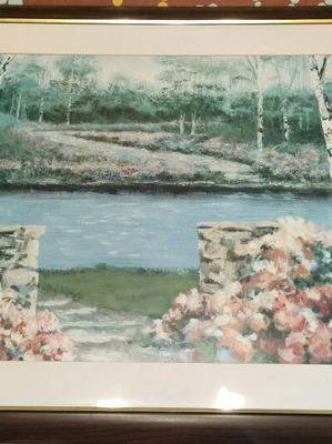 Πίνακας με ξύλινη κορνίζα σαν καινούργιος 110×72