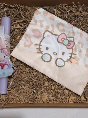 Hello Kitty candle and pouch set new