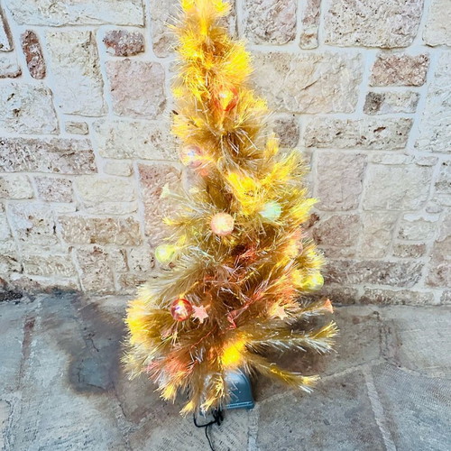 Illuminated Christmas tree with optical fibers new, height 1.25 cm